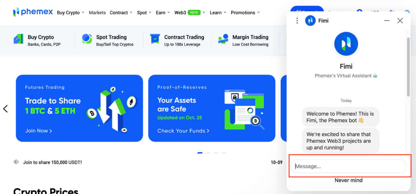 How to Contact Phemex Support