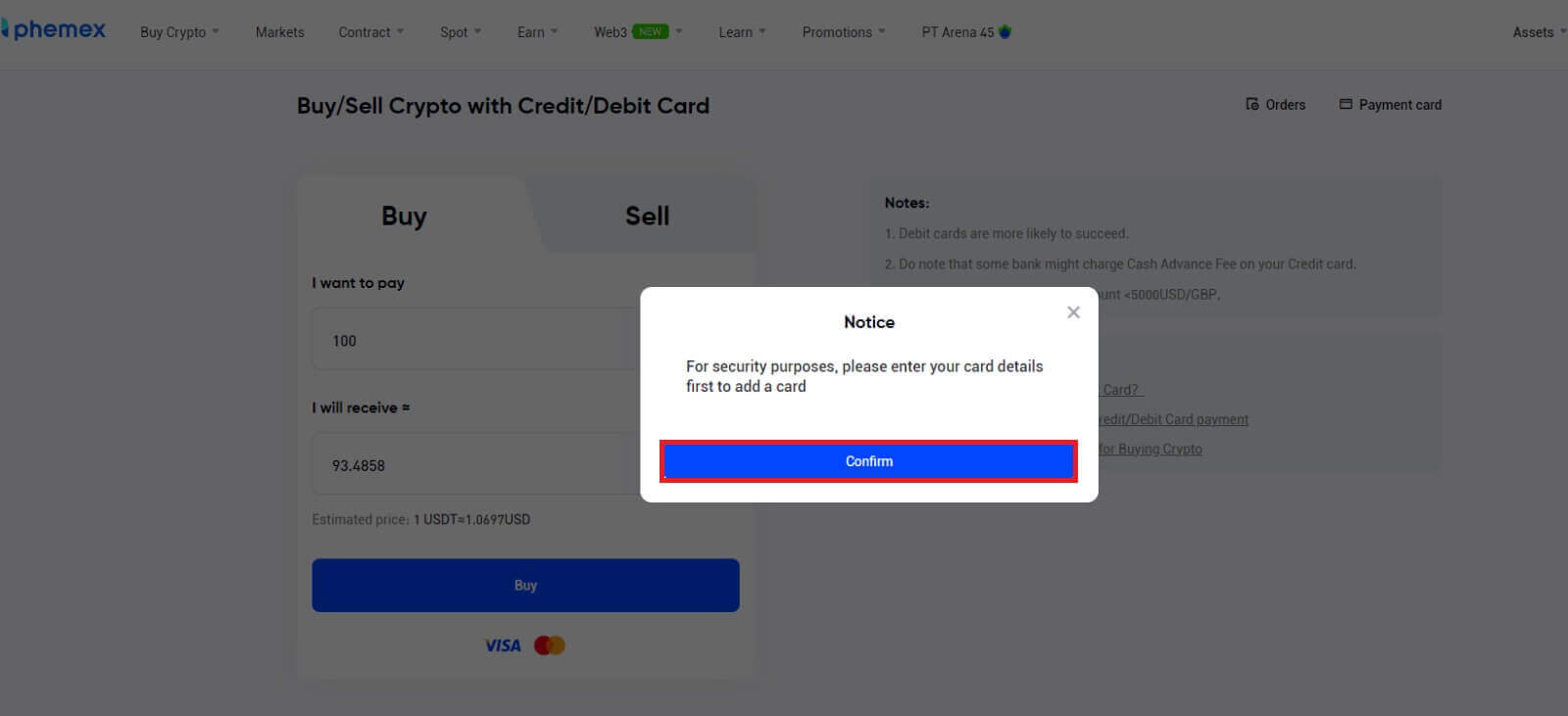 How to Deposit and Trade Crypto at Phemex