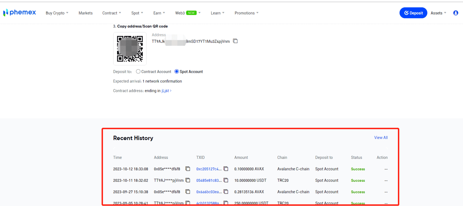 How to Deposit and Trade Crypto at Phemex
