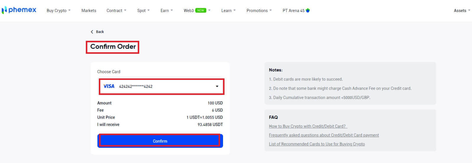 How to Deposit and Trade Crypto at Phemex