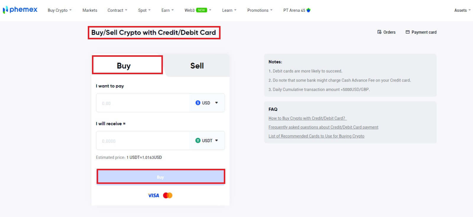 How to Login and Deposit on Phemex