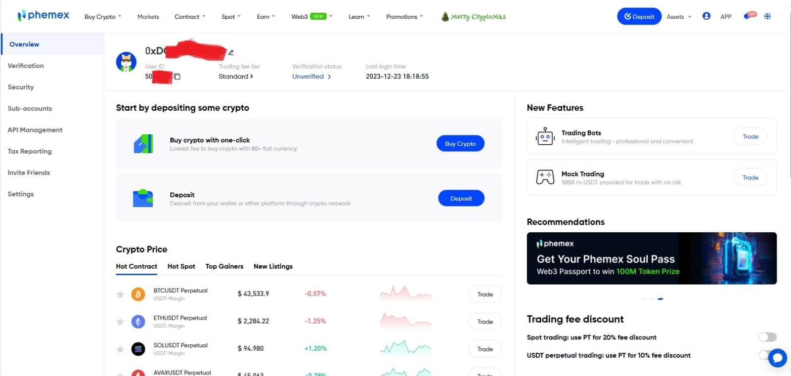 How to Login and start trading Crypto at Phemex