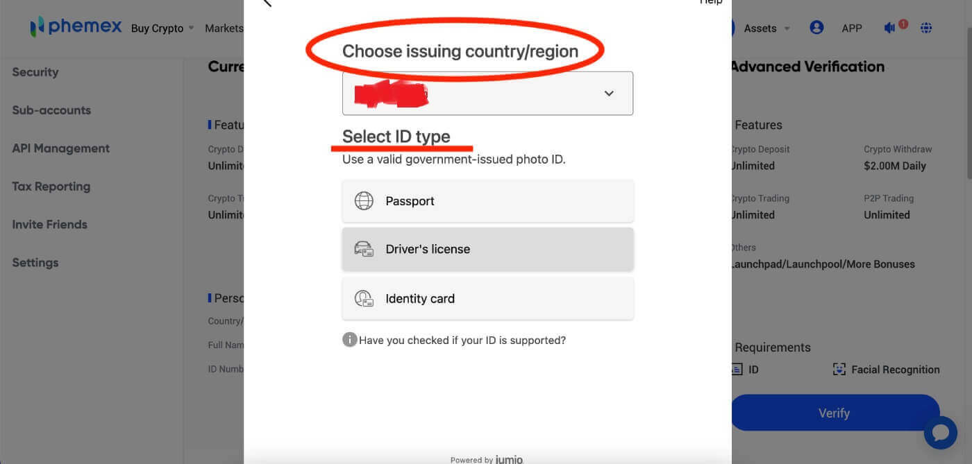 How to Login and Verify Account in Phemex