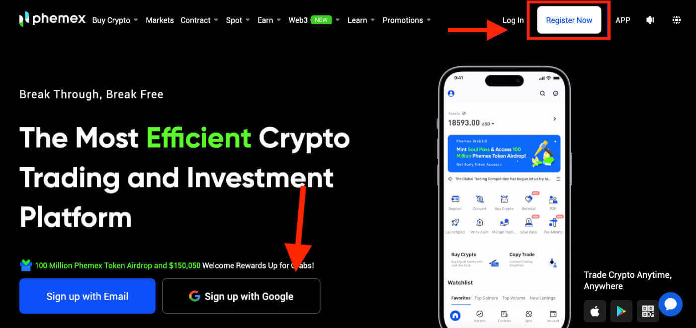 How to Open Account and Deposit into Phemex