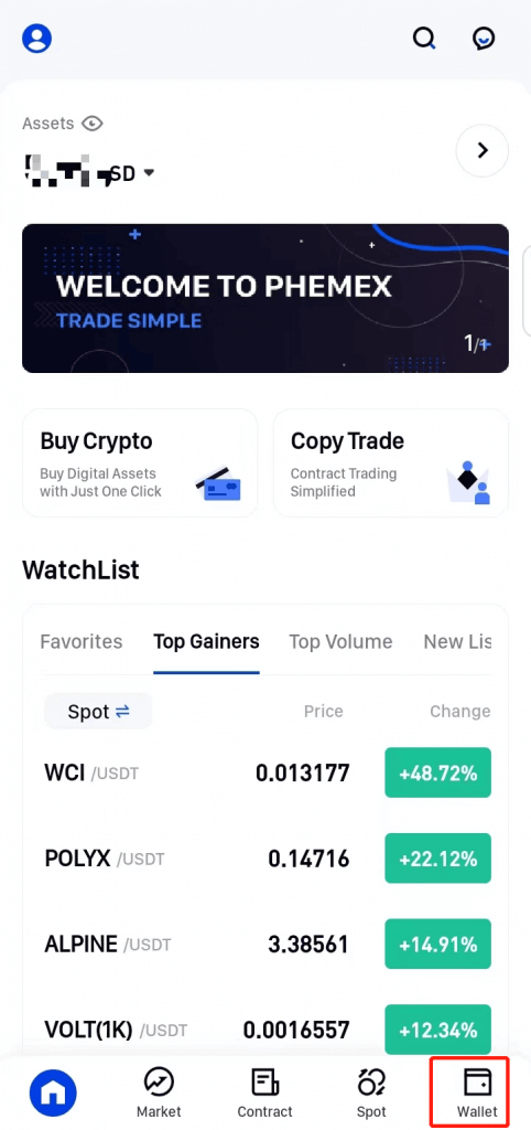 How to Open Account and Withdraw from Phemex