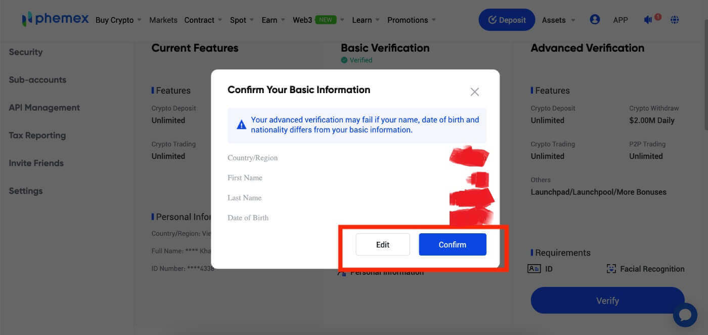 How to Register and Verify Account on Phemex