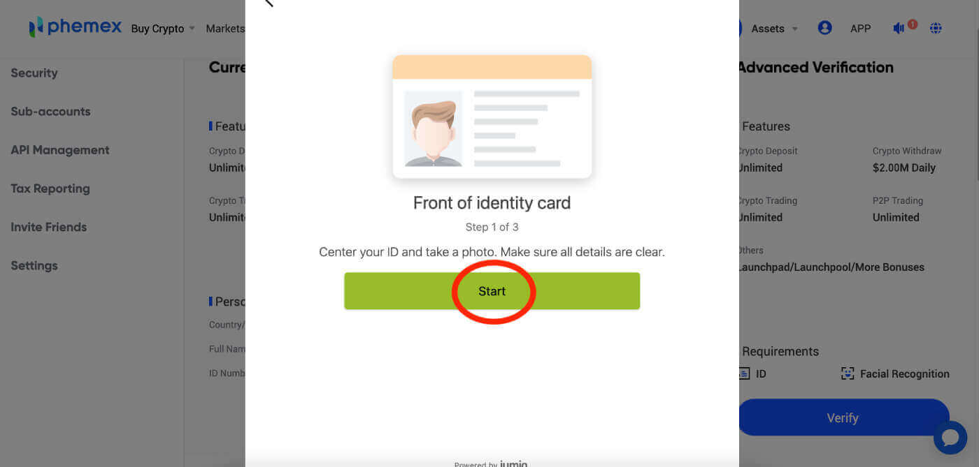 How to Register and Verify Account on Phemex