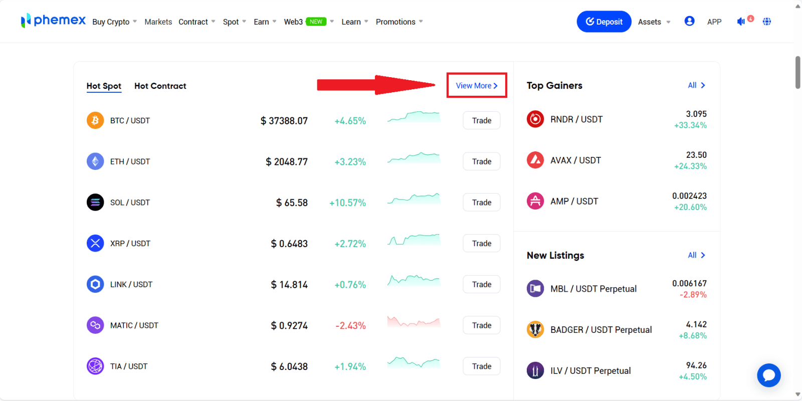 How to Trade at Phemex for Beginners