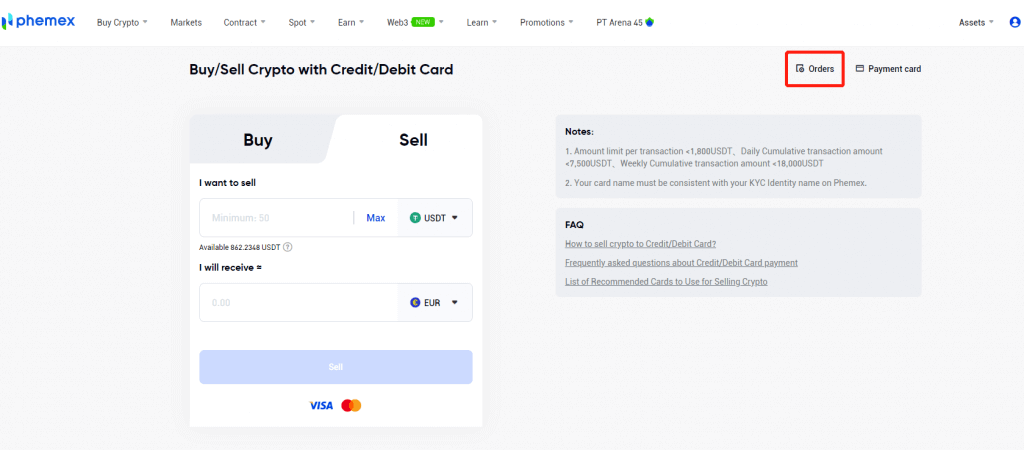 How to Withdraw from Phemex